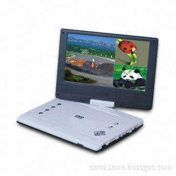 9-inch Portable DVD Player with 16:9 or 4:3 Aspect Ratio and Parental Lock Function